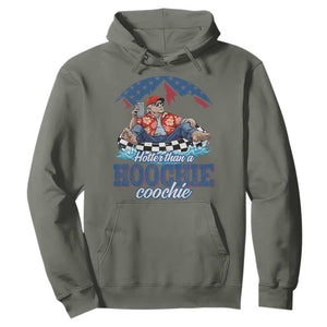 Trump Hotter Than A Hoochie Coochie Hoodie TS10 Military Green Print Your Wear