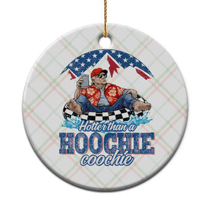 Trump Hotter Than A Hoochie Coochie Ceramic Ornament TS10 1pc Christmas Plaid Print Your Wear