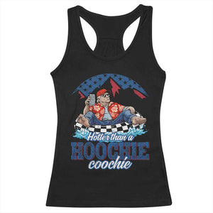 Trump Hotter Than A Hoochie Coochie Racerback Tank Top TS10 Black Print Your Wear