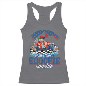 Trump Hotter Than A Hoochie Coochie Racerback Tank Top TS10 Charcoal Print Your Wear