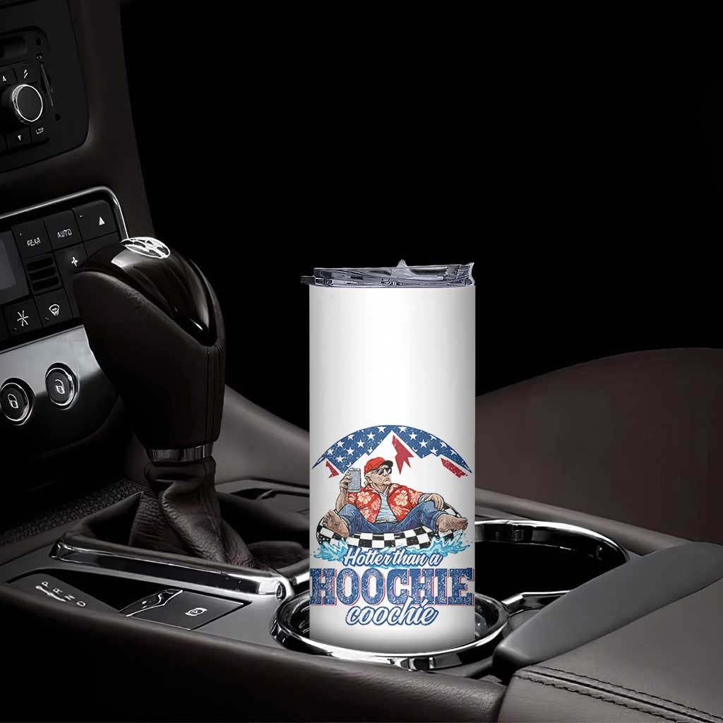 Trump Hotter Than A Hoochie Coochie Skinny Tumbler TS10 Print Your Wear