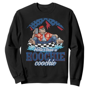 Trump Hotter Than A Hoochie Coochie Sweatshirt TS10 Black Print Your Wear