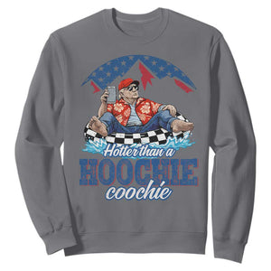Trump Hotter Than A Hoochie Coochie Sweatshirt TS10 Charcoal Print Your Wear