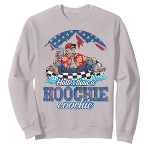 Trump Hotter Than A Hoochie Coochie Sweatshirt TS10 Ice Gray Print Your Wear