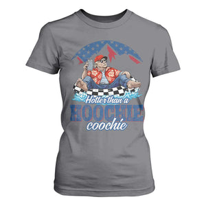Trump Hotter Than A Hoochie Coochie T Shirt For Women TS10 Charcoal Print Your Wear