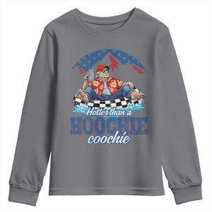 Trump Hotter Than A Hoochie Coochie Youth Sweatshirt TS10 Charcoal Print Your Wear