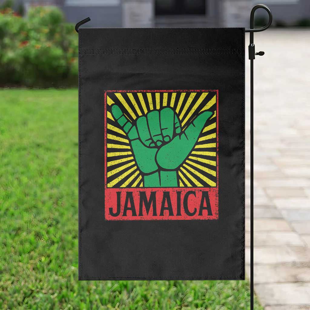 Jamaica Rasta Shaka Sign Garden Flag Retro Reggae Vibes TS10 Print Your Wear