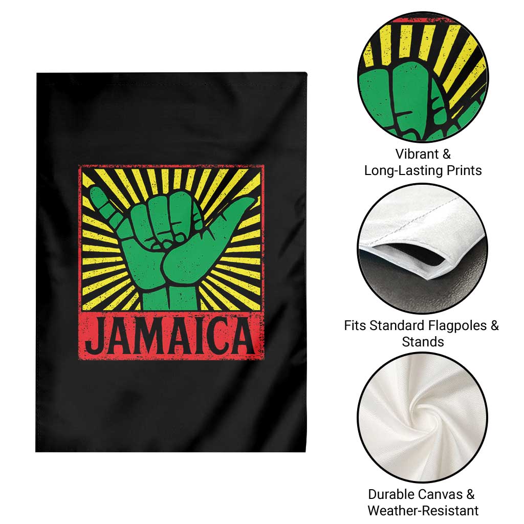 Jamaica Rasta Shaka Sign Garden Flag Retro Reggae Vibes TS10 Print Your Wear