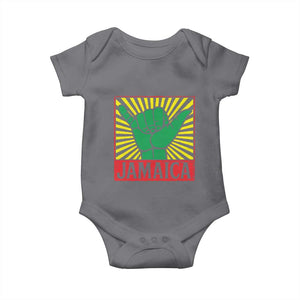 Jamaica Rasta Shaka Sign Baby Onesie Retro Reggae Vibes TS10 Charcoal Print Your Wear
