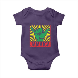 Jamaica Rasta Shaka Sign Baby Onesie Retro Reggae Vibes TS10 Purple Print Your Wear