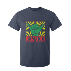 Jamaica Rasta Shaka Sign T Shirt For Kid Retro Reggae Vibes TS10 Navy Print Your Wear