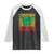 Jamaica Rasta Shaka Sign Raglan Shirt Retro Reggae Vibes TS10 Black White Print Your Wear