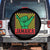 Jamaica Rasta Shaka Sign Spare Tire Cover Retro Reggae Vibes TS10 No hole Black Print Your Wear