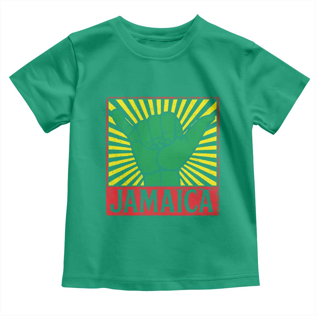 Jamaica Rasta Shaka Sign Toddler T Shirt Retro Reggae Vibes TS10 Irish Green Print Your Wear