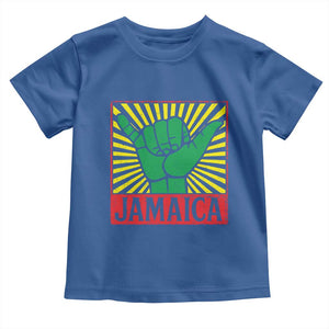 Jamaica Rasta Shaka Sign Toddler T Shirt Retro Reggae Vibes TS10 Royal Blue Print Your Wear