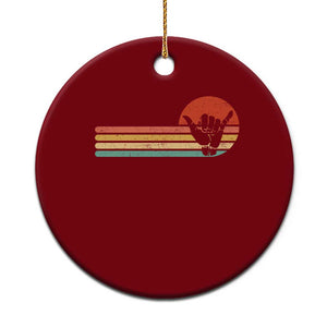 Shaka Hand Ceramic Ornament Retro Vintage Shaka Sign Rasta Hawaii Hawaiian TS10 1pc Red Print Your Wear