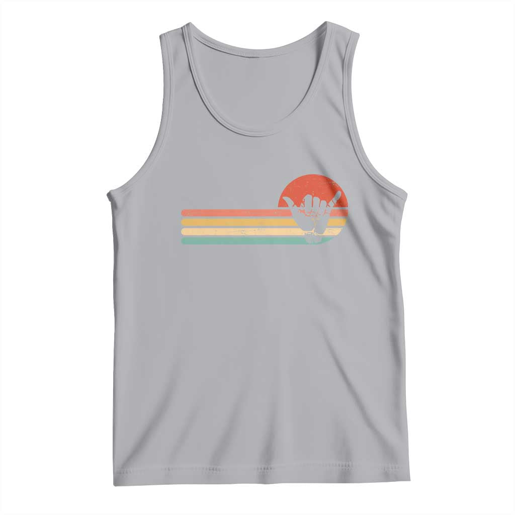 Shaka Hand Tank Top Retro Vintage Shaka Sign Rasta Hawaii Hawaiian TS10 Athletic Heather Print Your Wear