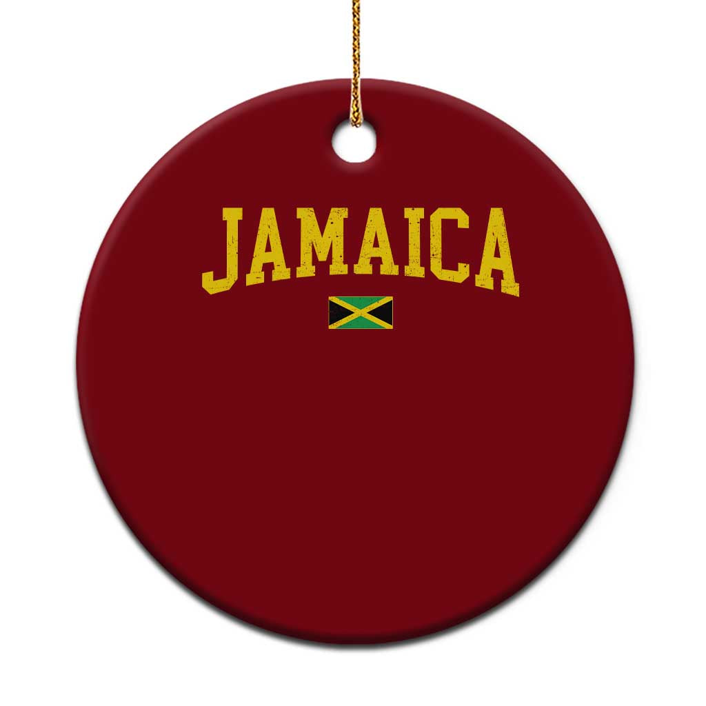 Vintage Jamaica Ceramic Ornament Retro Jamaican Flag National Pride Vacation TS10 1pc Red Print Your Wear