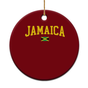 Vintage Jamaica Ceramic Ornament Retro Jamaican Flag National Pride Vacation TS10 1pc Red Print Your Wear