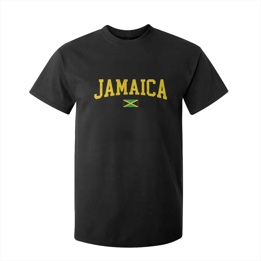 Vintage Jamaica T Shirt For Kid Retro Jamaican Flag National Pride Vacation TS10 Black Print Your Wear