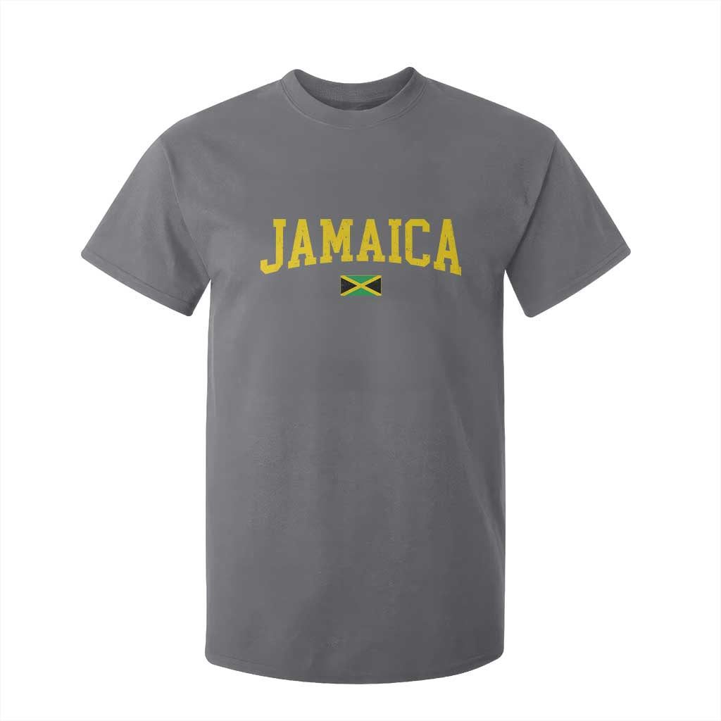 Vintage Jamaica T Shirt For Kid Retro Jamaican Flag National Pride Vacation TS10 Charcoal Print Your Wear