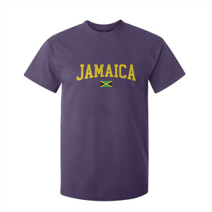 Vintage Jamaica T Shirt For Kid Retro Jamaican Flag National Pride Vacation TS10 Purple Print Your Wear
