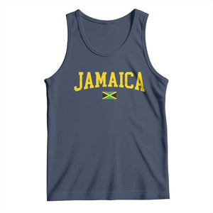 Vintage Jamaica Tank Top Retro Jamaican Flag National Pride Vacation TS10 Navy Print Your Wear