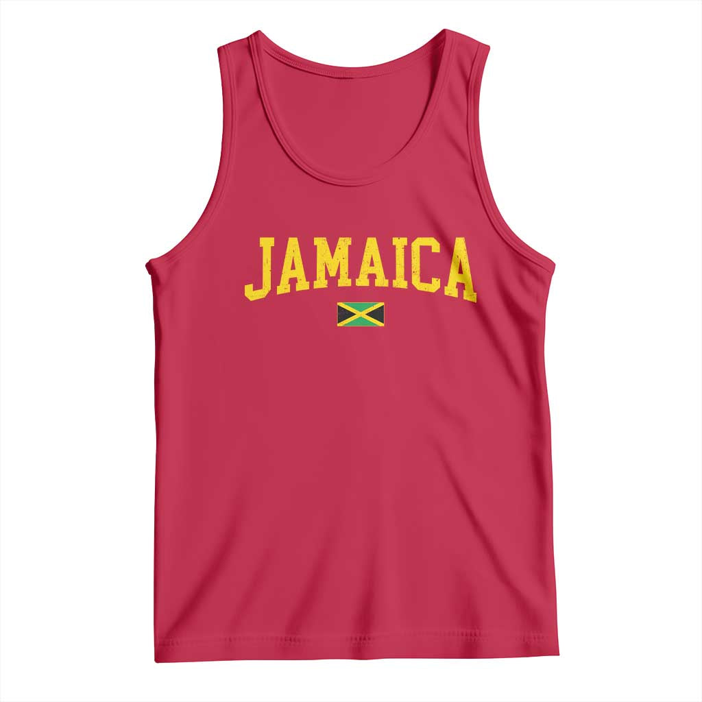 Vintage Jamaica Tank Top Retro Jamaican Flag National Pride Vacation TS10 Red Print Your Wear