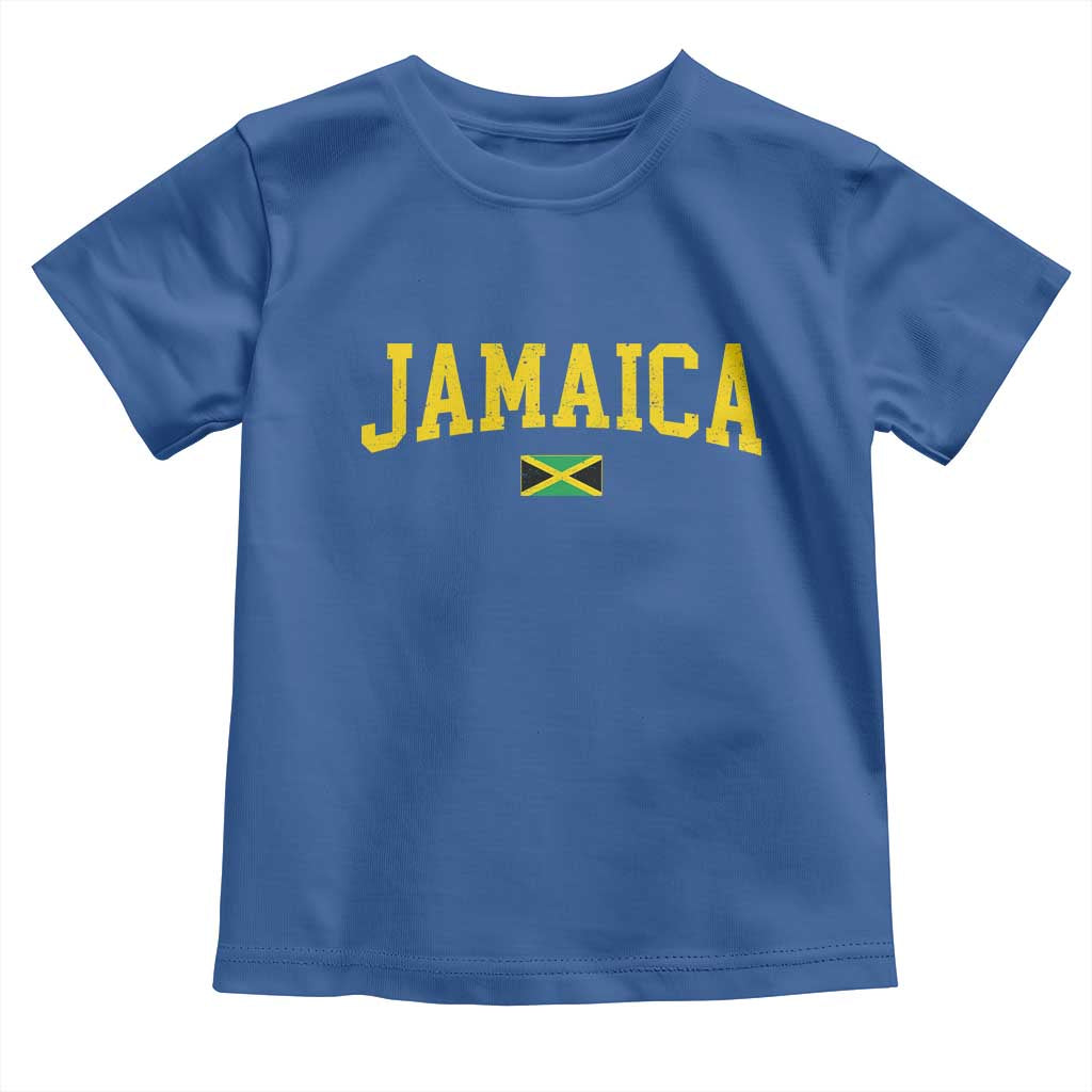 Vintage Jamaica Toddler T Shirt Retro Jamaican Flag National Pride Vacation TS10 Royal Blue Print Your Wear