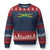 Jamaican Pride Ugly Christmas Sweater Retro Jamaica Flag Distressed Varsity Lettering Style TS10 Navy Red Print Your Wear