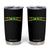 Jamaican Pride Tumbler Cup Retro Jamaica Flag Distressed Varsity Lettering Style TS10 Black Print Your Wear