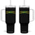 Jamaican Pride Tumbler With Handle Retro Jamaica Flag Distressed Varsity Lettering Style TS10 One Size: 40 oz Black Print Your Wear
