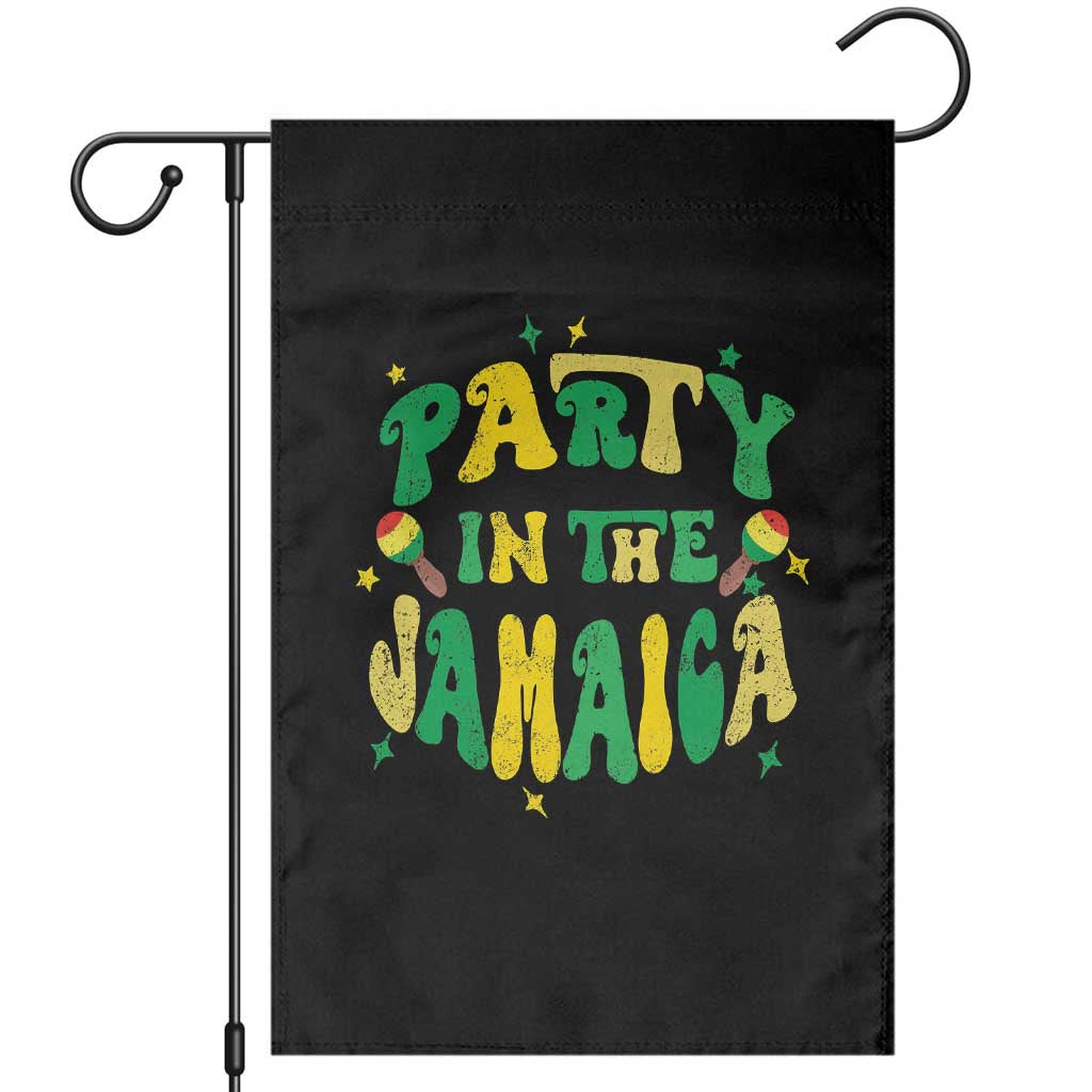 Party in The Jamaica Garden Flag Funny Jamaican Independence Day TS10 Black Print Your Wear