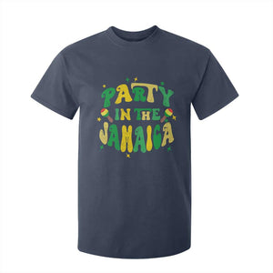 Party in The Jamaica T Shirt For Kid Funny Jamaican Independence Day TS10 Navy Print Your Wear