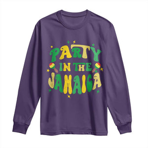 Party in The Jamaica Long Sleeve Shirt Funny Jamaican Independence Day TS10 Purple Print Your Wear
