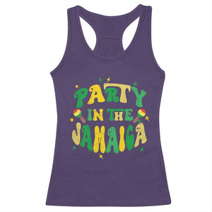 Party in The Jamaica Racerback Tank Top Funny Jamaican Independence Day TS10 Purple Print Your Wear