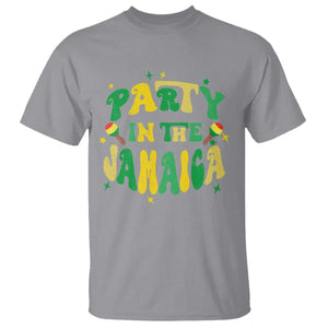 Party in The Jamaica T Shirt Funny Jamaican Independence Day TS10 Sport Gray Print Your Wear