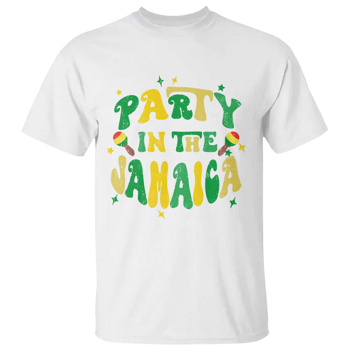 Party in The Jamaica T Shirt Funny Jamaican Independence Day TS10 White Print Your Wear