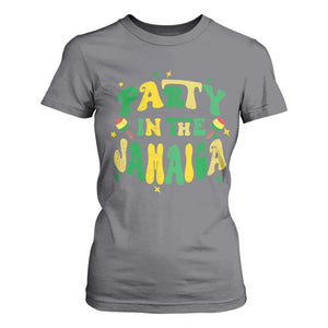Party in The Jamaica T Shirt For Women Funny Jamaican Independence Day TS10 Charcoal Print Your Wear