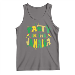 Party in The Jamaica Tank Top Funny Jamaican Independence Day TS10 Deep Heather Print Your Wear