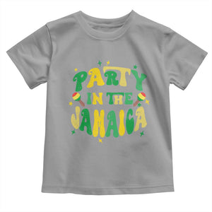 Party in The Jamaica Toddler T Shirt Funny Jamaican Independence Day TS10 Sport Gray Print Your Wear