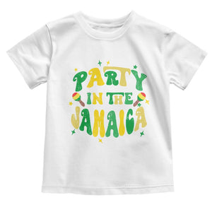 Party in The Jamaica Toddler T Shirt Funny Jamaican Independence Day TS10 White Print Your Wear