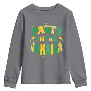 Party in The Jamaica Youth Sweatshirt Funny Jamaican Independence Day TS10 Charcoal Print Your Wear