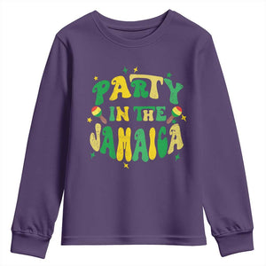 Party in The Jamaica Youth Sweatshirt Funny Jamaican Independence Day TS10 Purple Print Your Wear