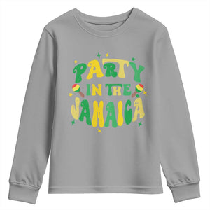 Party in The Jamaica Youth Sweatshirt Funny Jamaican Independence Day TS10 Sport Gray Print Your Wear