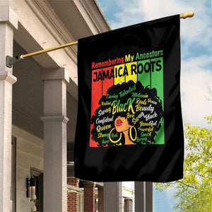 Proud Jamaican Afro Black Woman Garden Flag Remembering My Ancestors Jamaica Pride TS10 Print Your Wear