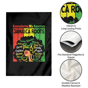 Proud Jamaican Afro Black Woman Garden Flag Remembering My Ancestors Jamaica Pride TS10 Print Your Wear