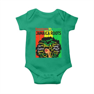 Proud Jamaican Afro Black Woman Baby Onesie Remembering My Ancestors Jamaica Pride TS10 Irish Green Print Your Wear