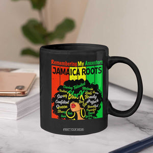 Proud Jamaican Afro Black Woman Coffee Mug Remembering My Ancestors Jamaica Pride TS10 Print Your Wear