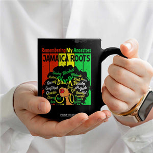Proud Jamaican Afro Black Woman Coffee Mug Remembering My Ancestors Jamaica Pride TS10 Print Your Wear
